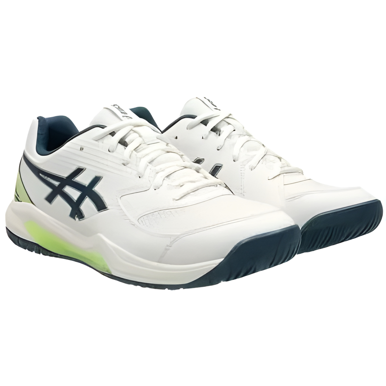 ASICS Dedicate 8 Men's Pickleball Shoe - Cream & Tranquil Teal